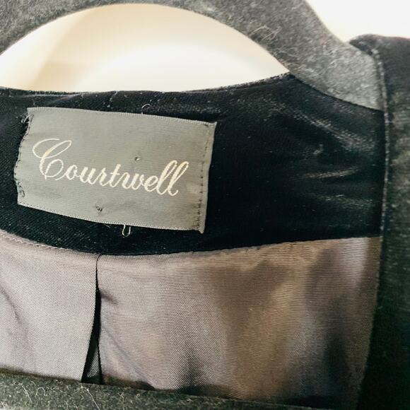 Vintage Black Velvet Blazer Formal Medium Large Goth Whimsygoth - Picture 7 of 10